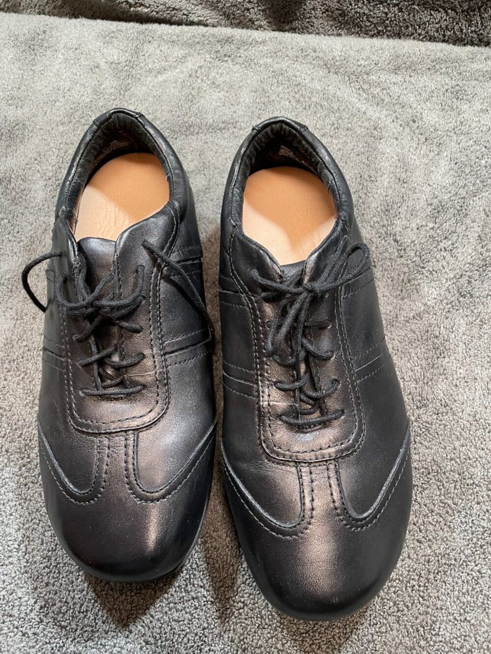 P. W. Minor Maddie Oxford Shoes Womens Size 6.5 3W Black Leather Comfort 11732 - Picture 3 of 12